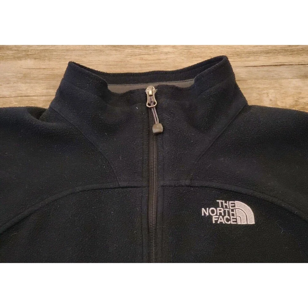North Face WindWall Heavyweight Fleece Jacket Black Sz M Performance Full Zip